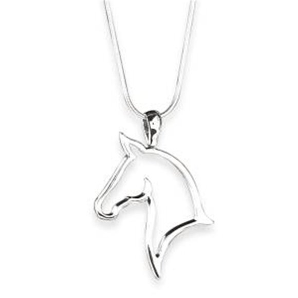 ๐ด Sterling Silver Horse Pendant Necklace โจ Elegant Equestrian Jewelry - Picture 3 of 3